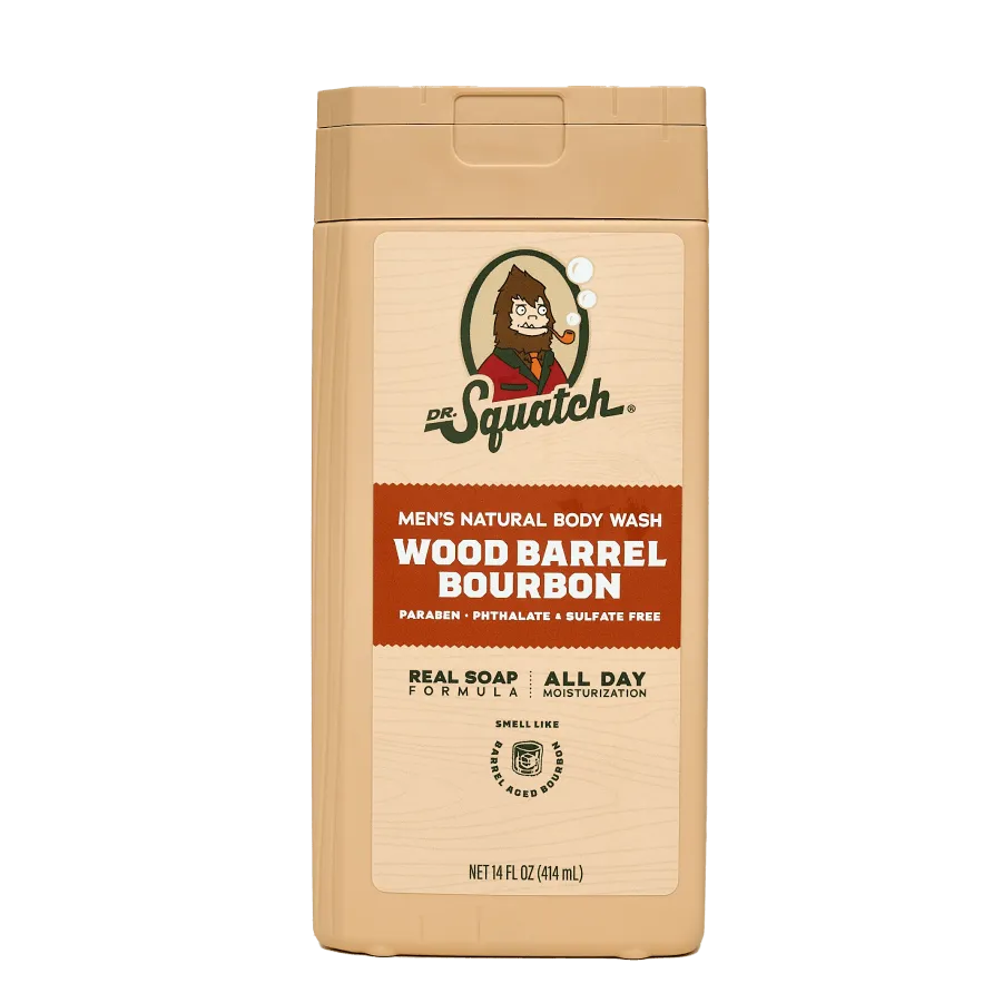 14 oz Wood Barrel Bourbon Body Wash