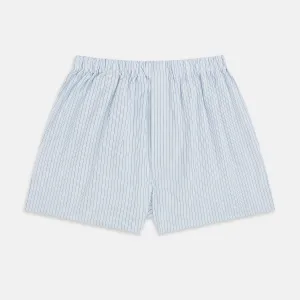 Blue Stripe Godfrey Boxer Shorts