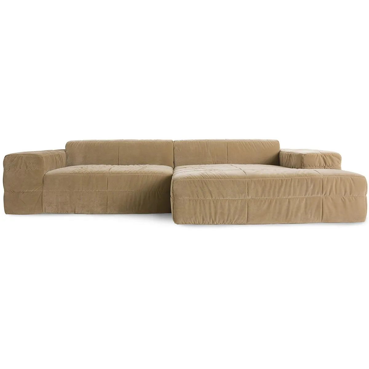 Brut Royal Velvet Sofa - Element Left