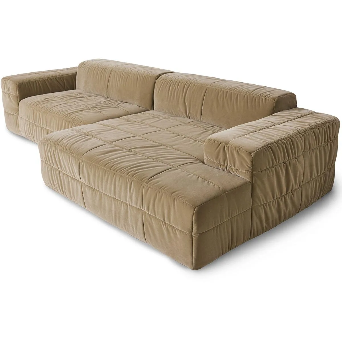 Brut Royal Velvet Sofa - Element Left