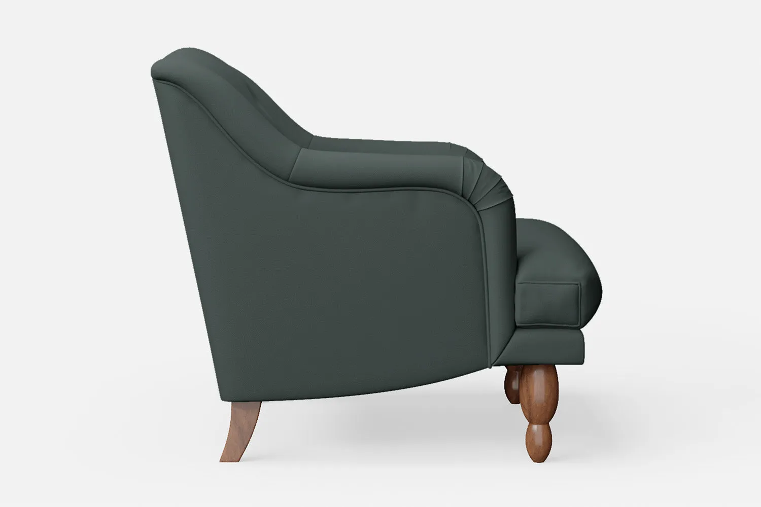 Burlington Armchair Dusky Turquoise Leather