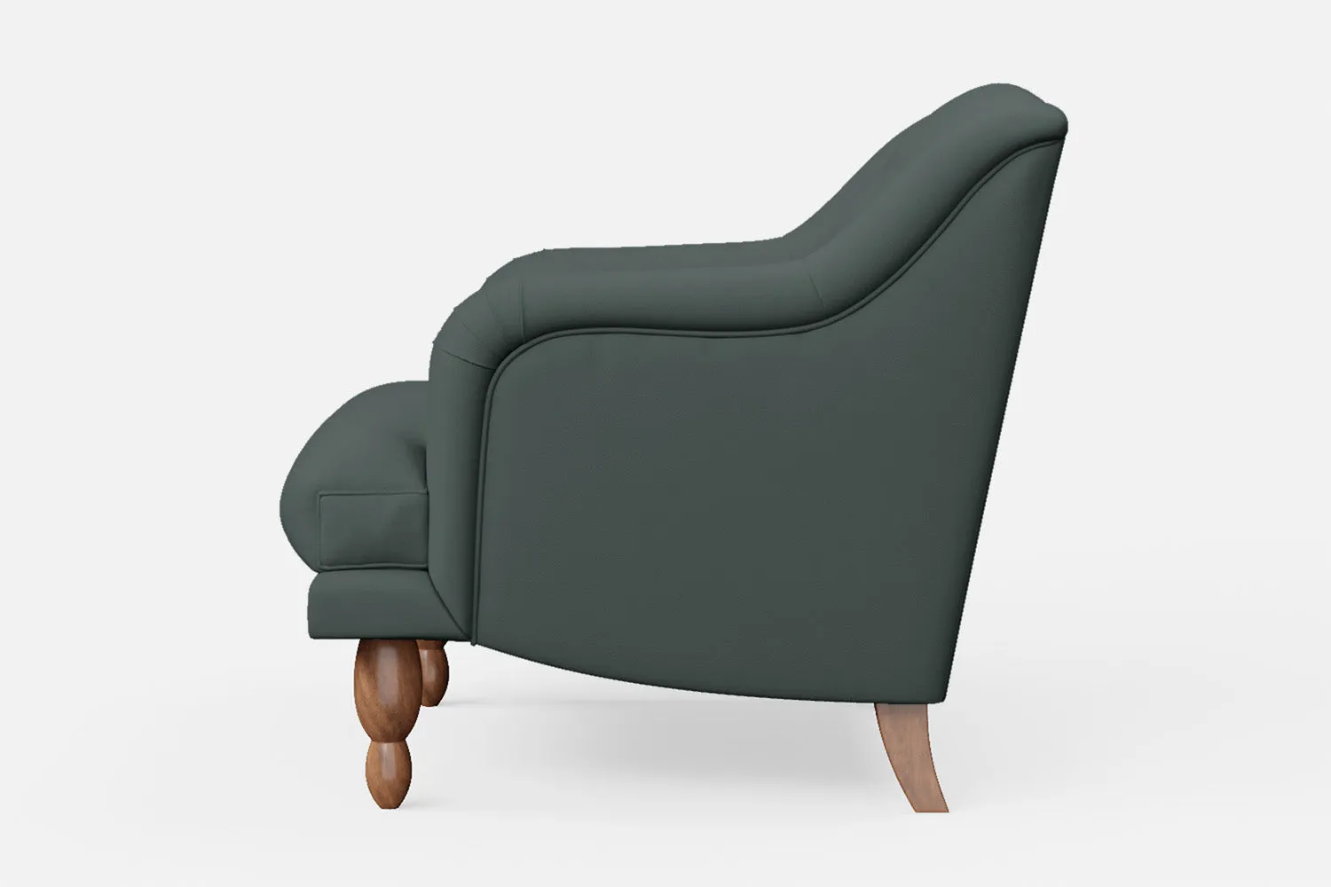 Burlington Armchair Dusky Turquoise Leather