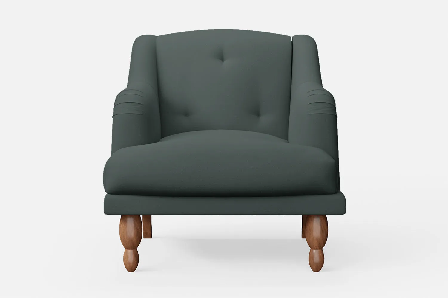 Burlington Armchair Dusky Turquoise Leather