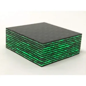 CarbonWaves "ACID RAIN" Green Glow Carbon Fiber- Various Sizes