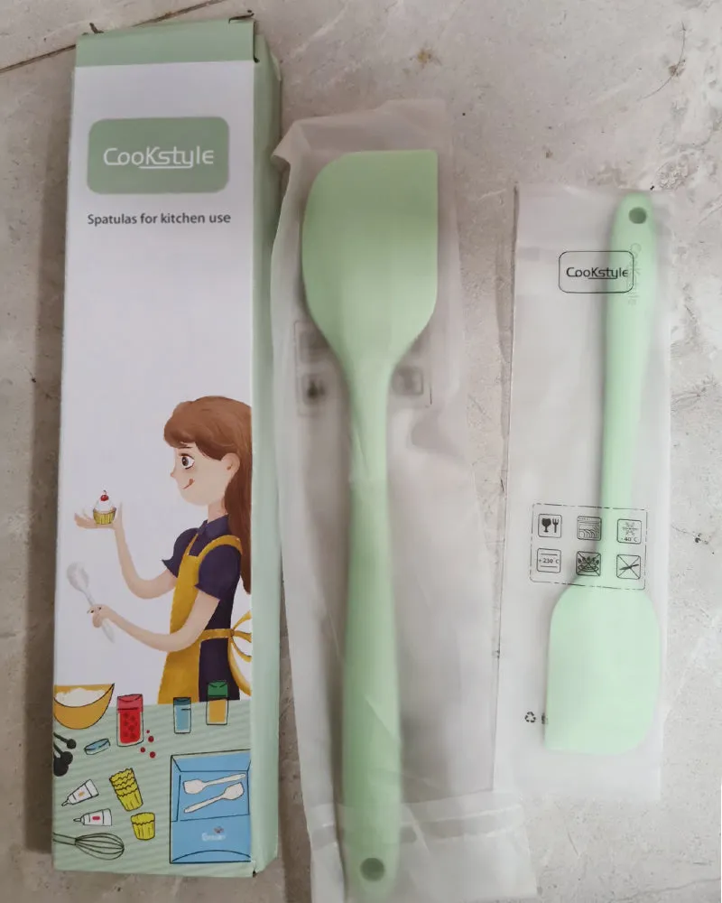 CooKstylE Spatulas for kitchen use, High Temperature Resistant, Food Grade Silicone