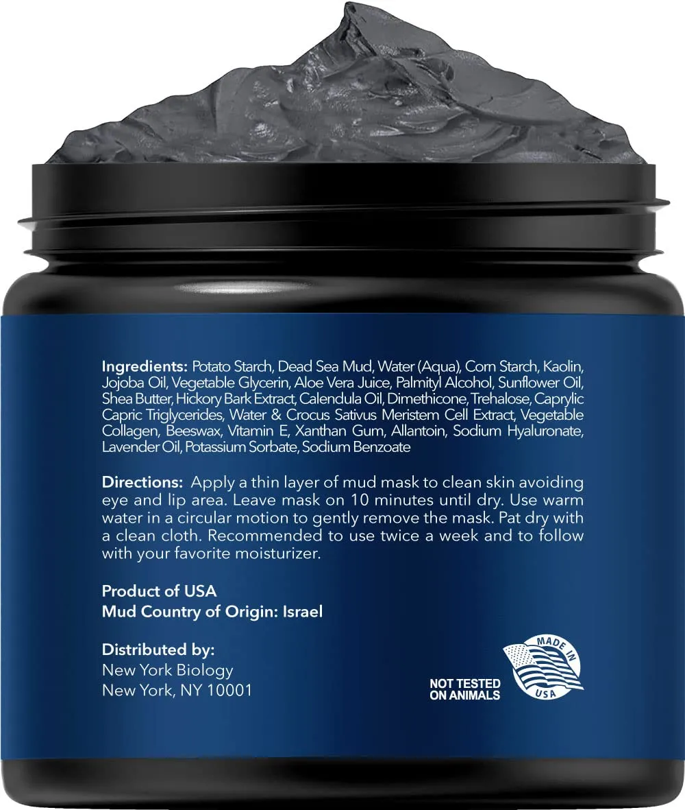 Dead Sea Mud Mask for Face and Body with Stem Cell and Collagen