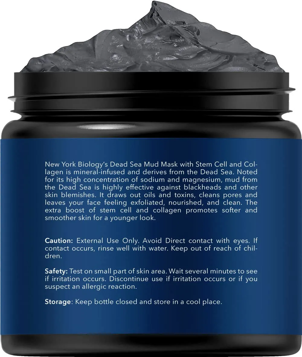 Dead Sea Mud Mask for Face and Body with Stem Cell and Collagen