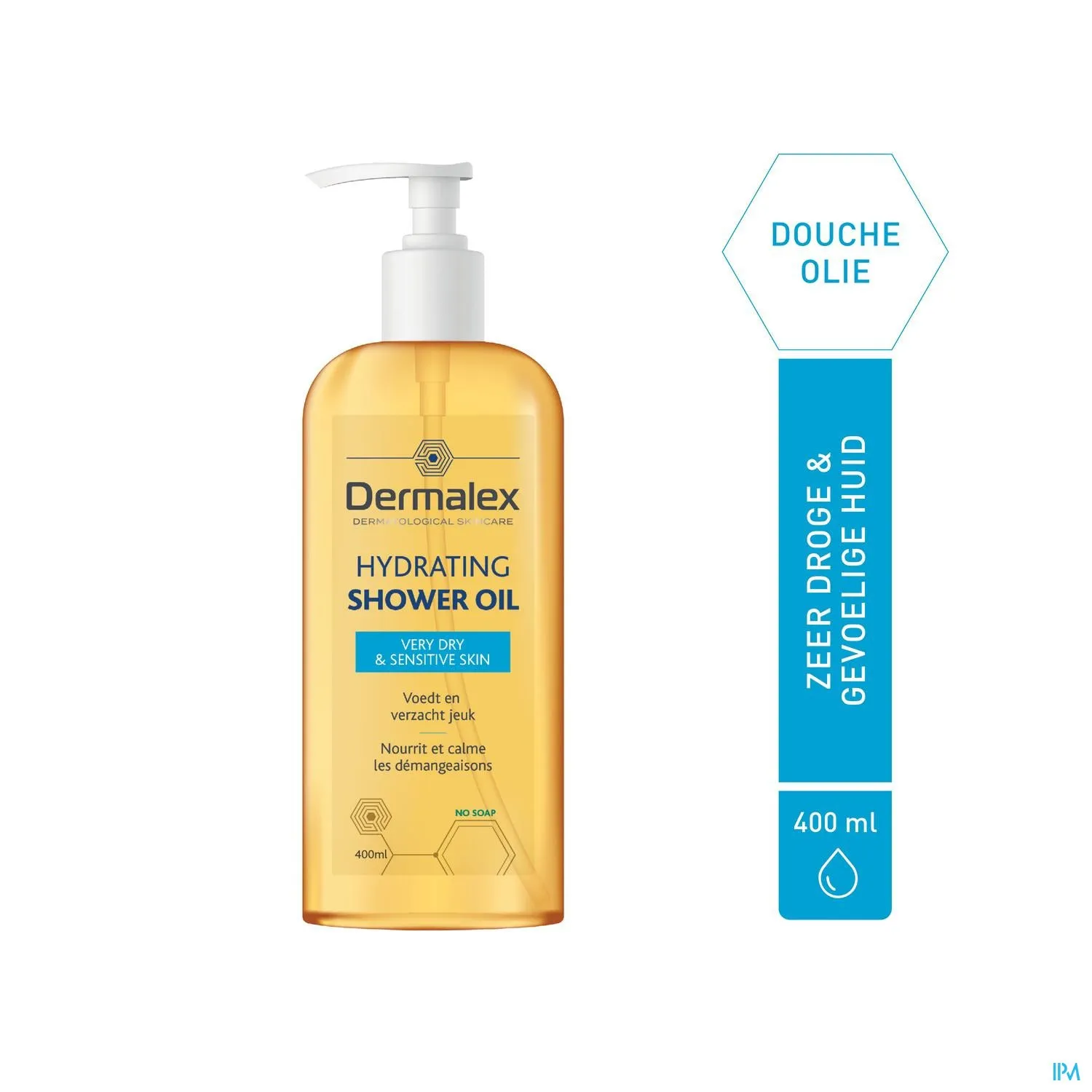 Dermalex® Hydraterende Doucheolie - Zeer Droge & Atopische Huid - 400 ml