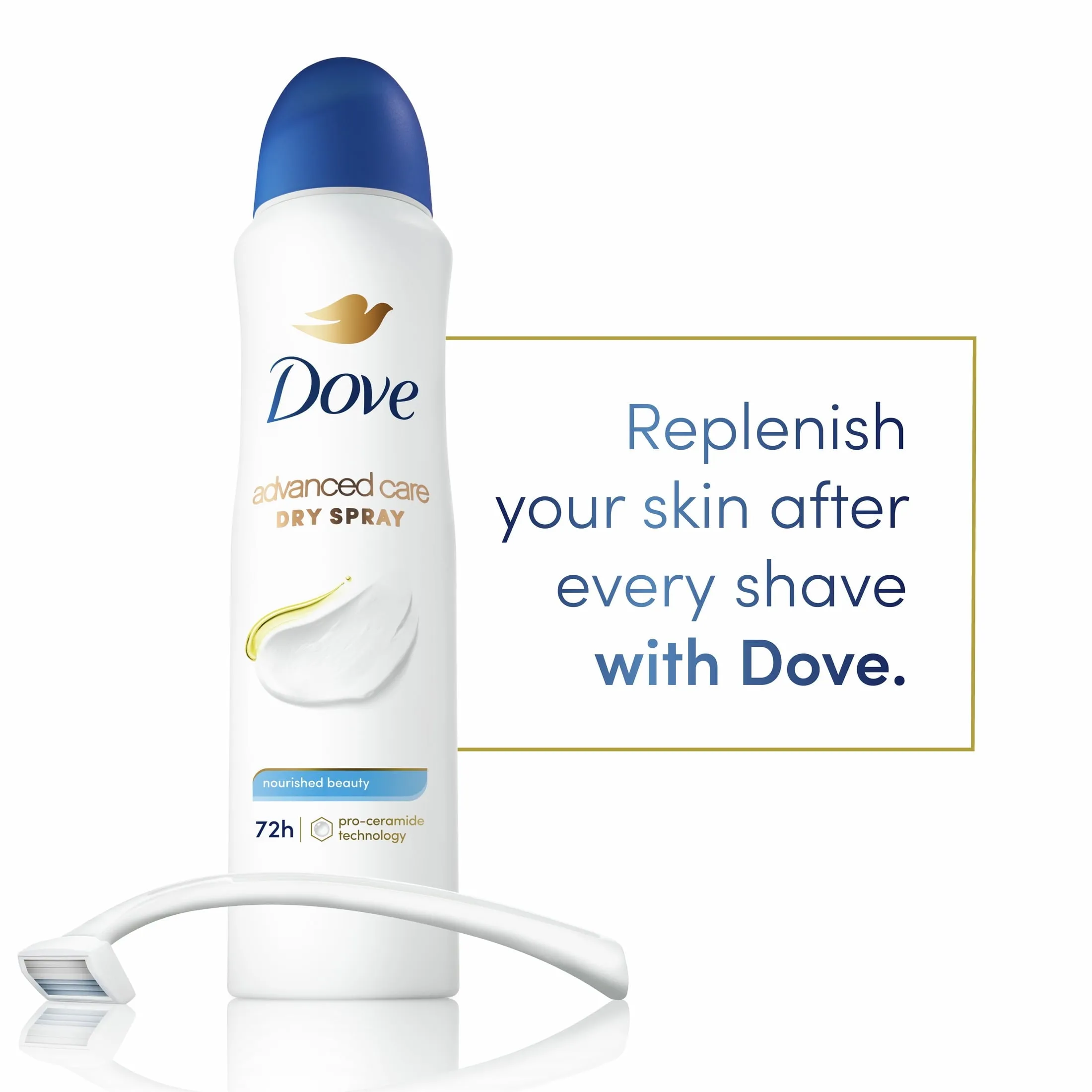 Dove Advanced Care Long Lasting Women's Antiperspirant Deodorant Dry Spray, Floral, 3.8 oz