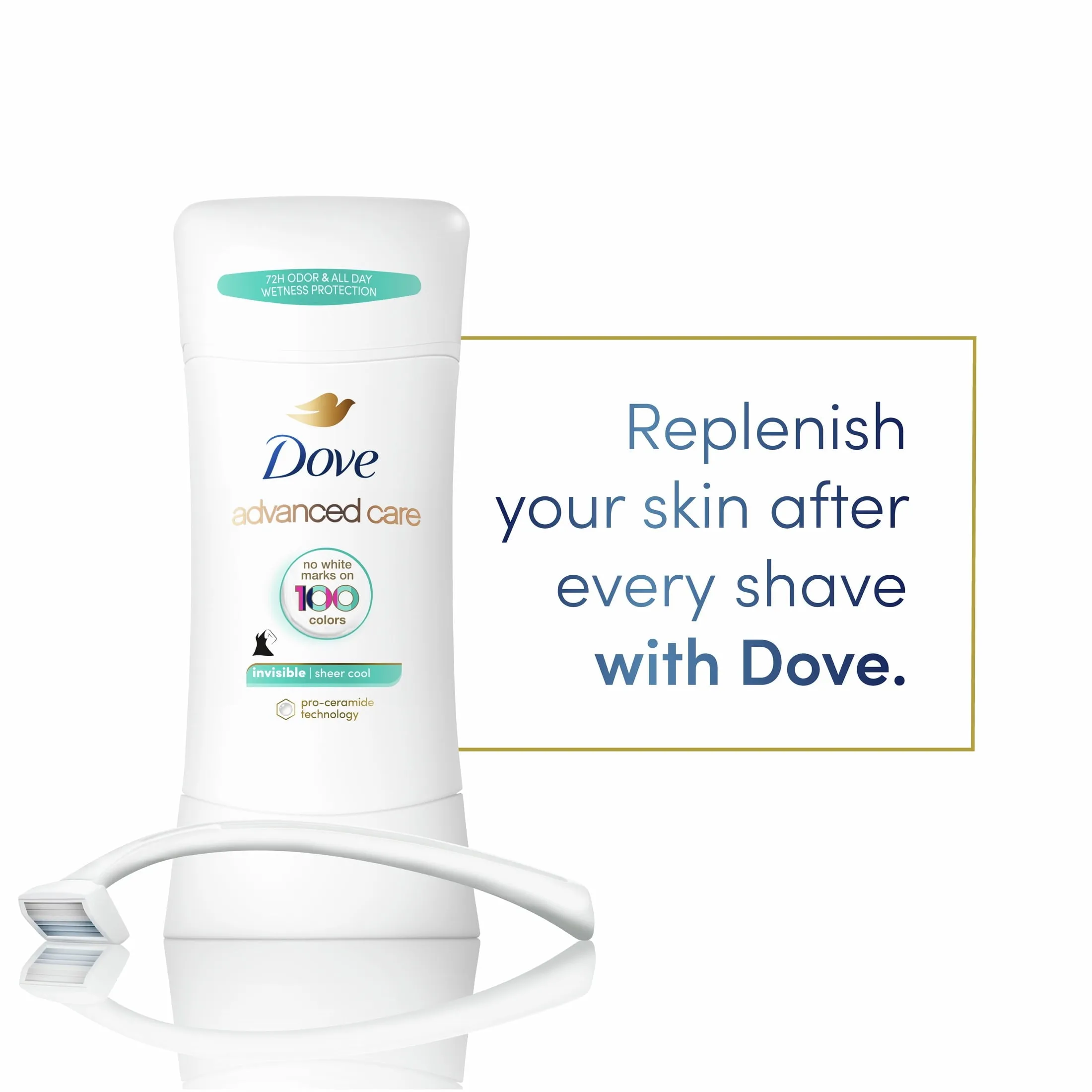 Dove Advanced Care Long Lasting Women's Antiperspirant Deodorant Stick, Grapefruit, 2.6 oz