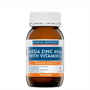 Ethical Nutrients Mega Zinc 40mg Powder