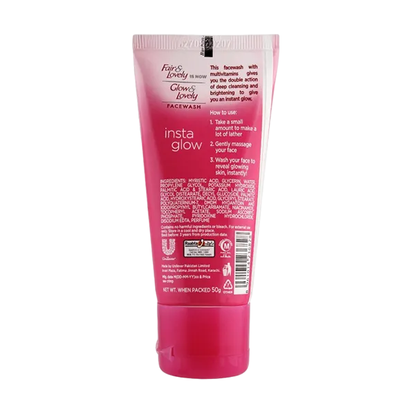 Fair And Lovely Glow And Lovely Face Wash 50gm