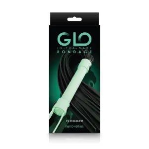 Glo Bondage Flogger - Glow In The Dark