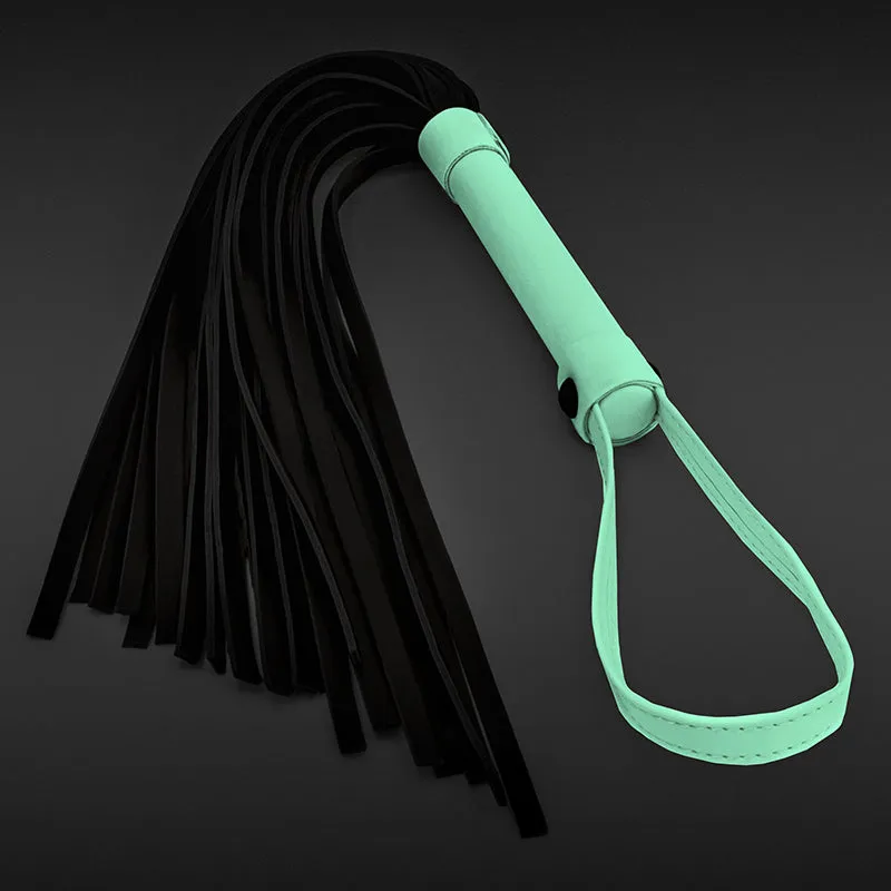 Glo Bondage Flogger - Glow In The Dark