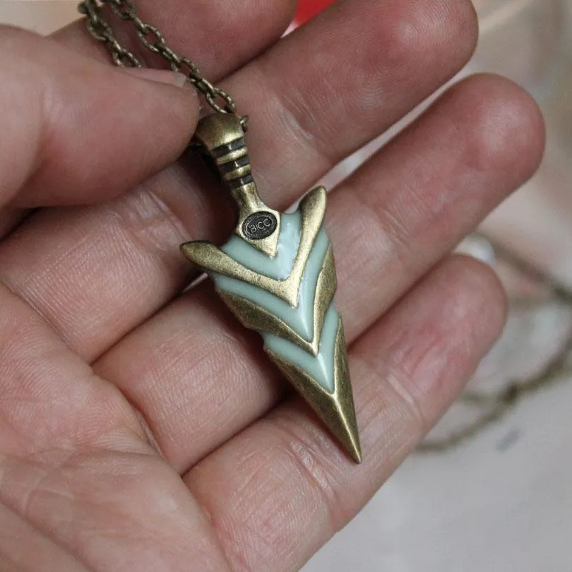 Glow In The Dark Arrowhead Necklace