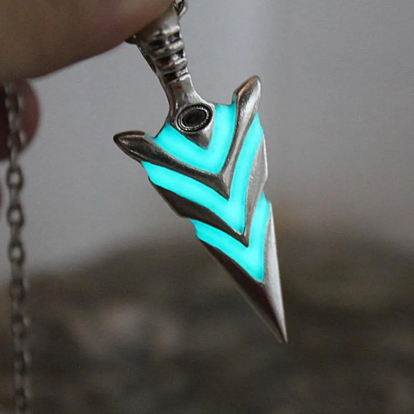 Glow In The Dark Arrowhead Necklace