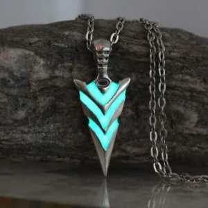 Glow In The Dark Arrowhead Necklace