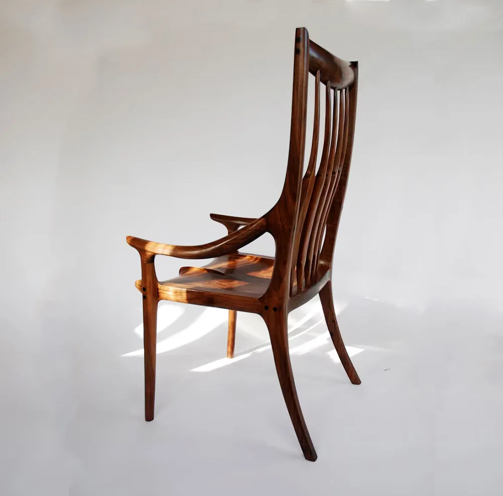 Handcrafted High Back Arm Chair