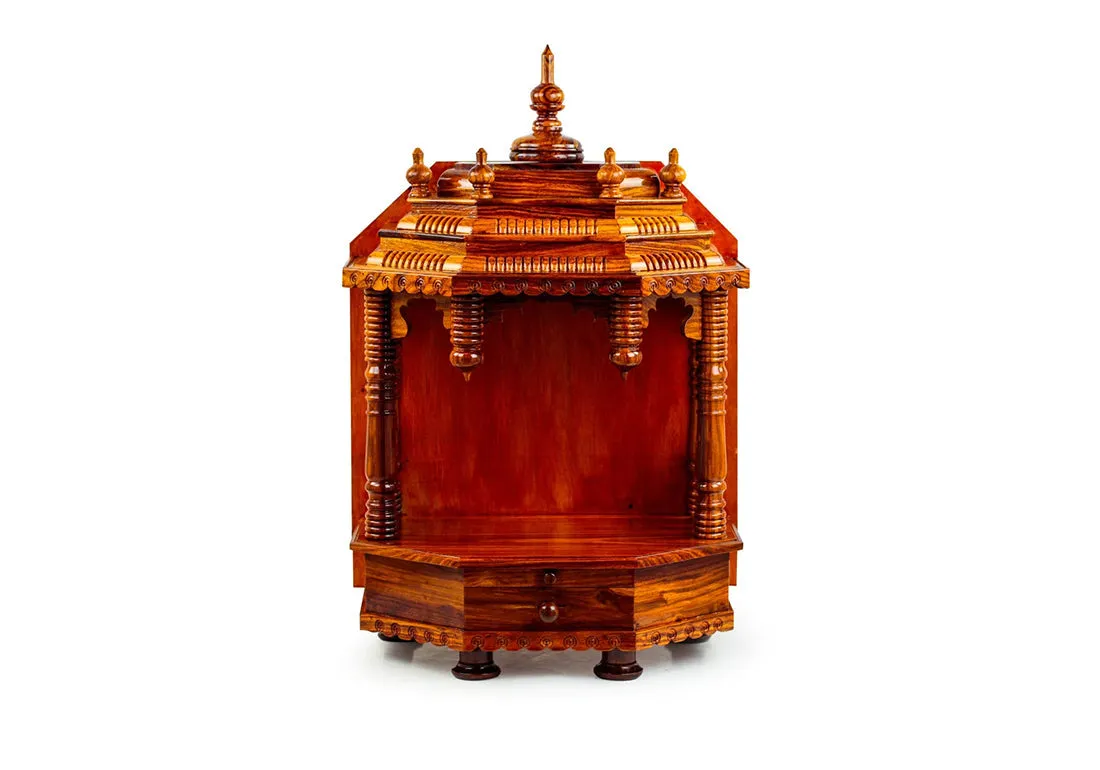 Handcrafted Premium Wooden Temple