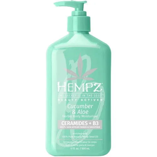 Hempz Beauty Actives Cucumber & Aloe Lotion 17oz