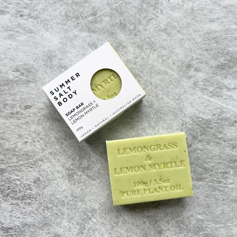 Lemongrass & Lemon Myrtle Soap Bar 100g - Summer Salt Body