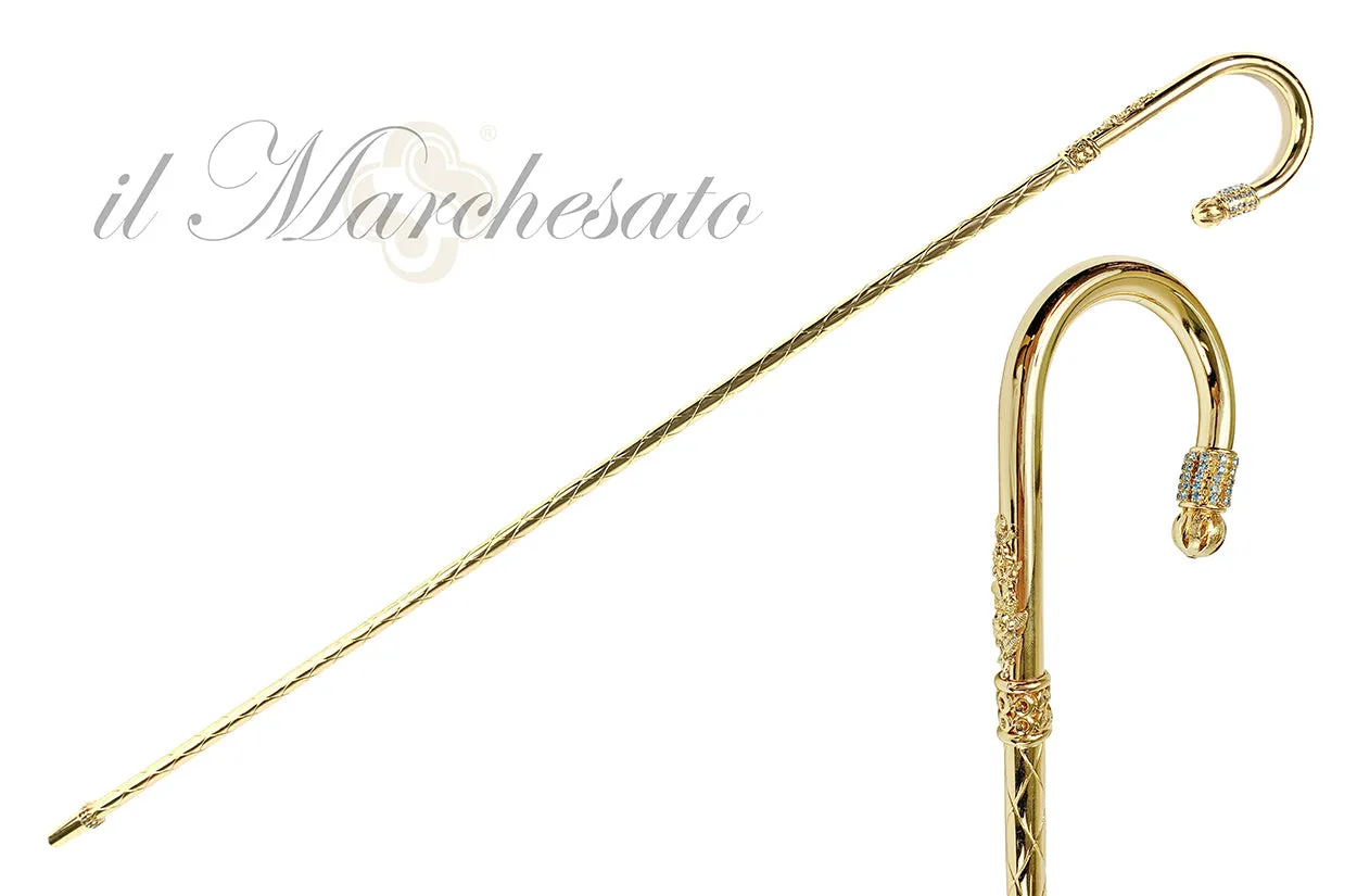 Luxury Gold plated 24K walking stick