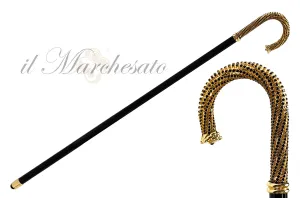 Luxury Walking stick Encrusted with hundreds Black Rhinestones