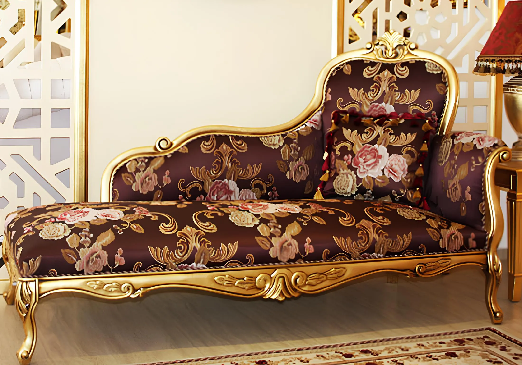 Luxury Wooden Handcrafted Chaise Lounge