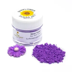 Neon Purple Glow in the Dark Petal Dust – Matte Powder for Royal Icing, Fondant, Chocolate & Cake Decorating