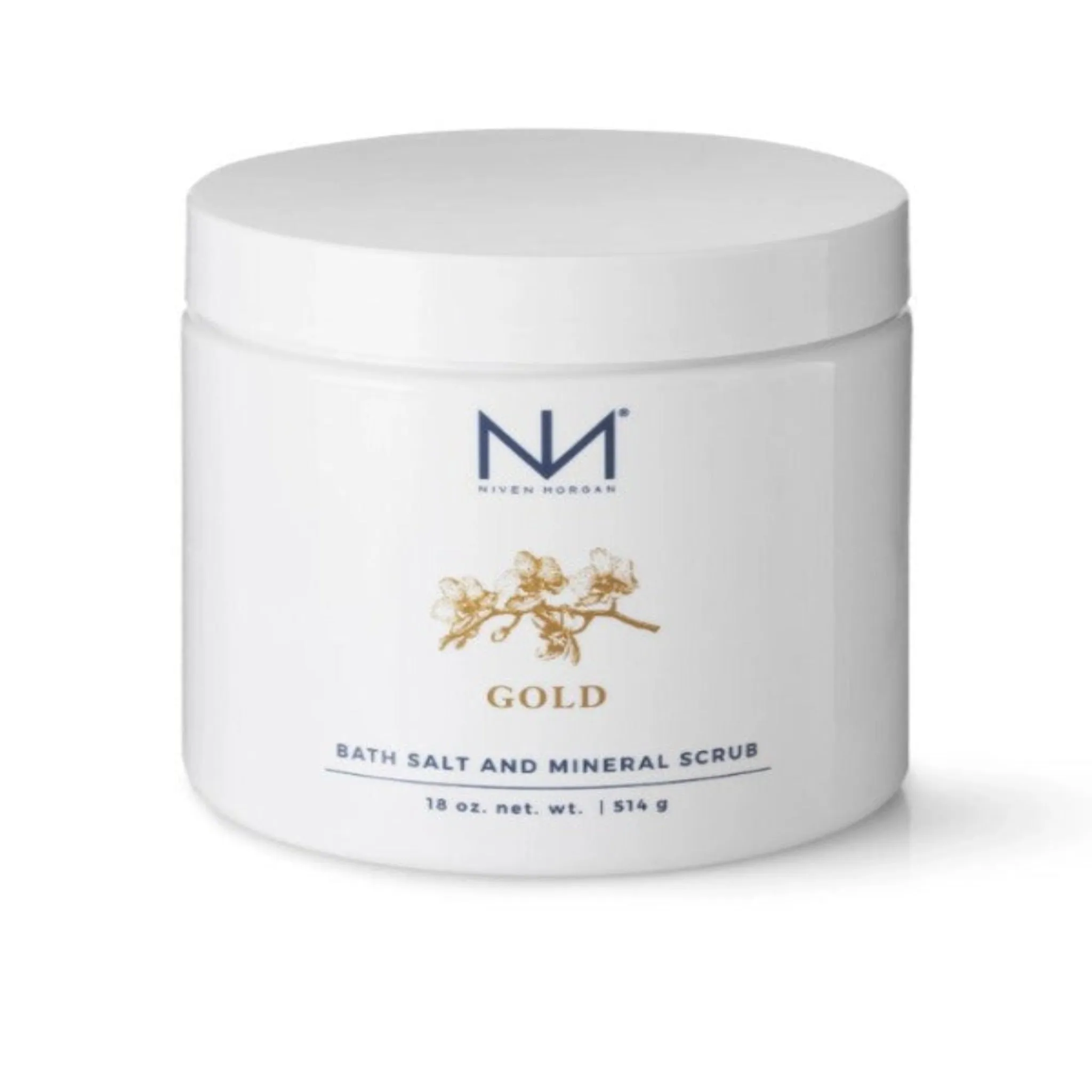 Niven Morgan Gold Bath Salt & Mineral Scrub