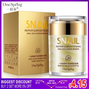 OneSping Snail Cream Anti Wrinkle and Nourishing Acne Treatment Faical Skin Care Moisturizer Repair Face Cream