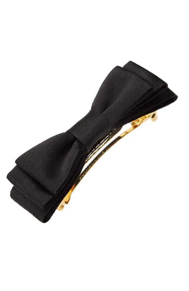 Petite Bow Barrette - Silk Charmeuse