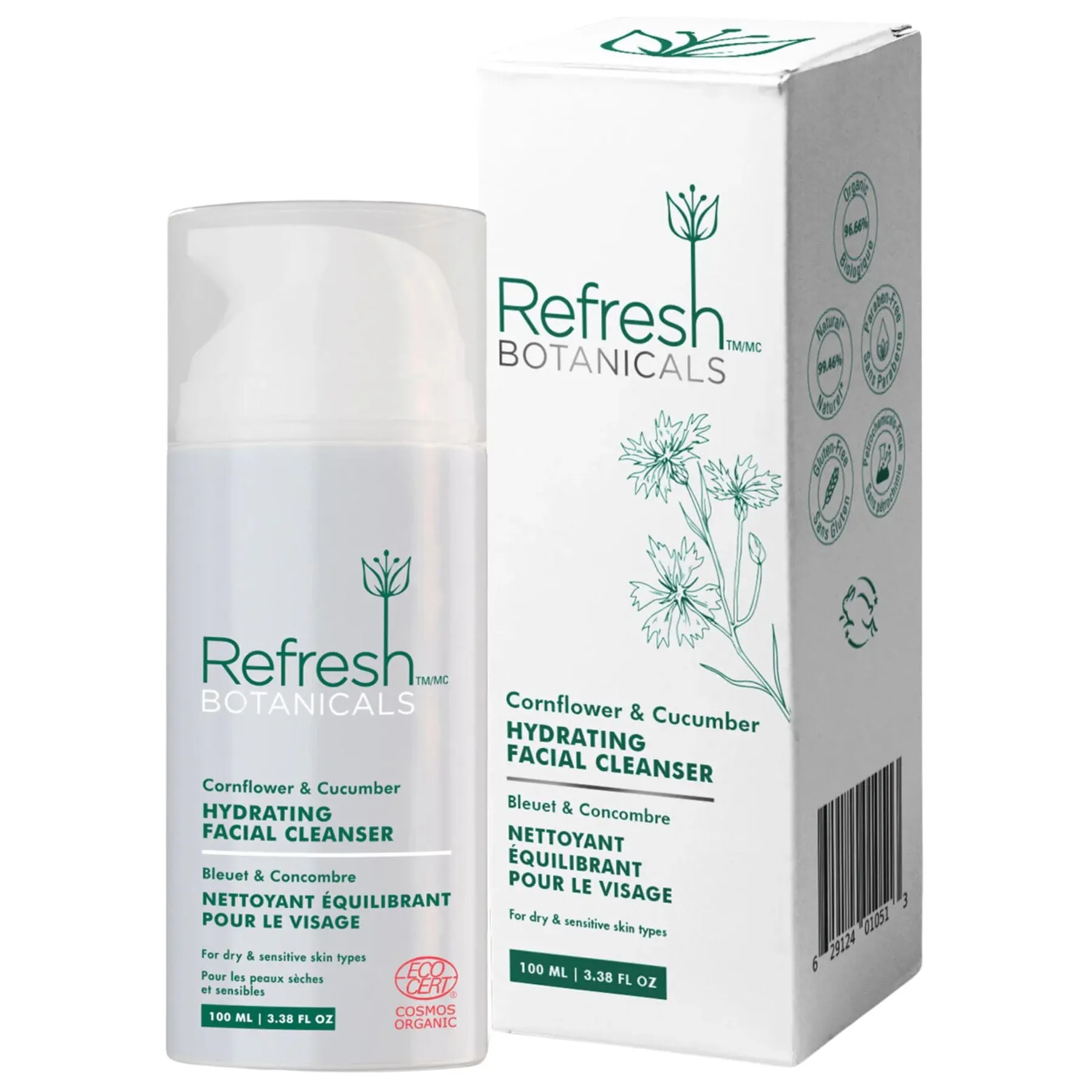 Refresh Botanicals Hydrating Facial Cleanser 100ml