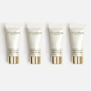 Retinew Peel Mask 4pce Kit- Retinol/Lactic Acid/Rosehip Oil 5g/0.17oz