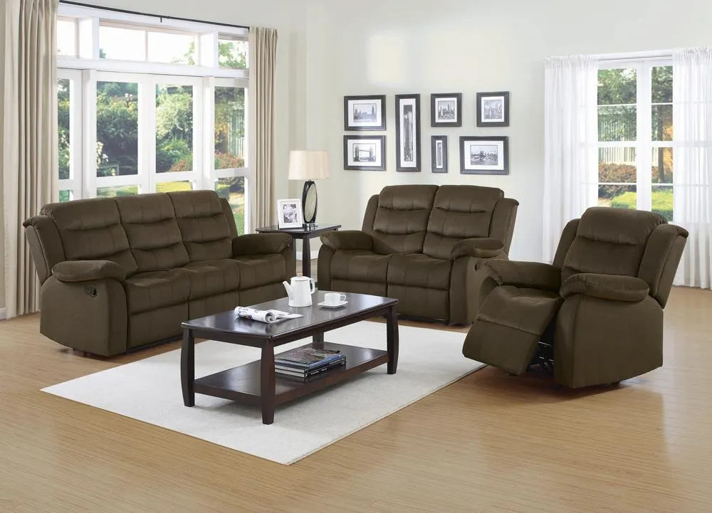 Rodman Pillow Top Arm Motion Loveseat Olive Brown