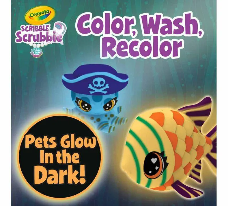 Scribble Scrubbie Glow, Ocean Treasure Chest